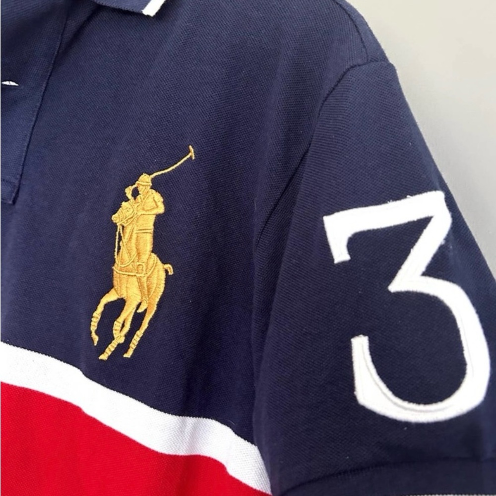 Polo by Ralph Lauren Men's Navy Polo Shirt - Picture 4 of 6